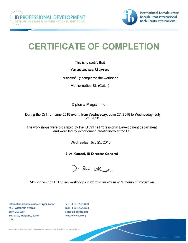 IB certification Examination Boards